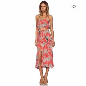 For Love and Lemons Mai Tai Crop top and skirt. Size M.